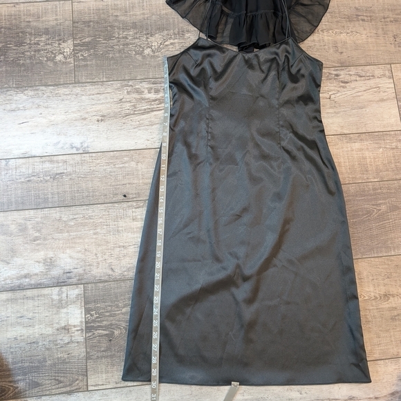 Rickie Freeman for Teri Jon Blue and Black Sheath Midi Dress - Picture 12 of 12